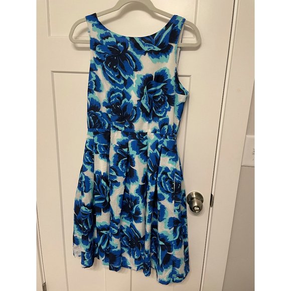 Anthropologie Porridge Blue and White Floral Dress - Picture 2 of 5